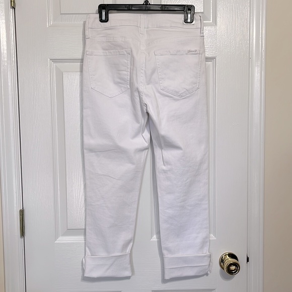 Seven7 High Rise Slim Straight Crop Jeans Size 4 - Picture 2 of 6